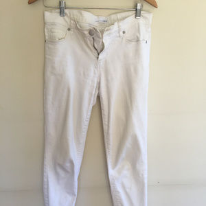 Anne Taylor Loft White Jeans